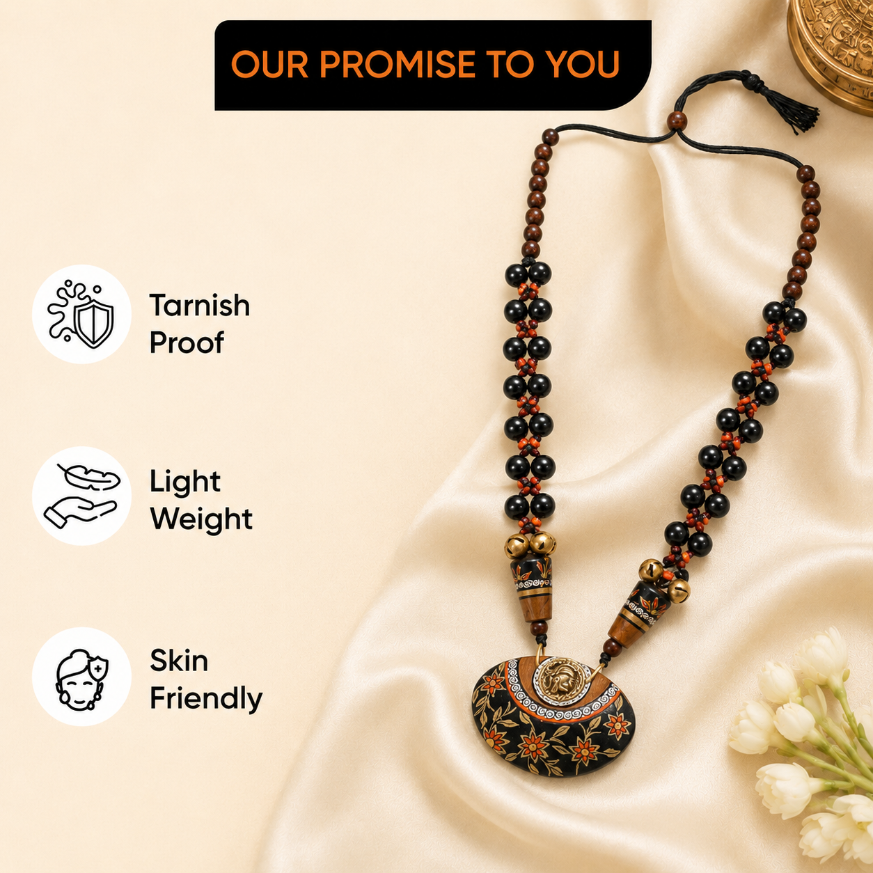 Blossom Charm Glass Necklace