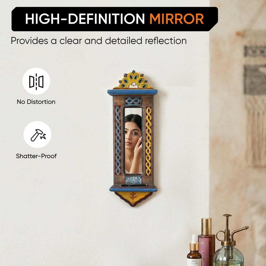 Handcrafted Jharokha Mirror Small (20x7")