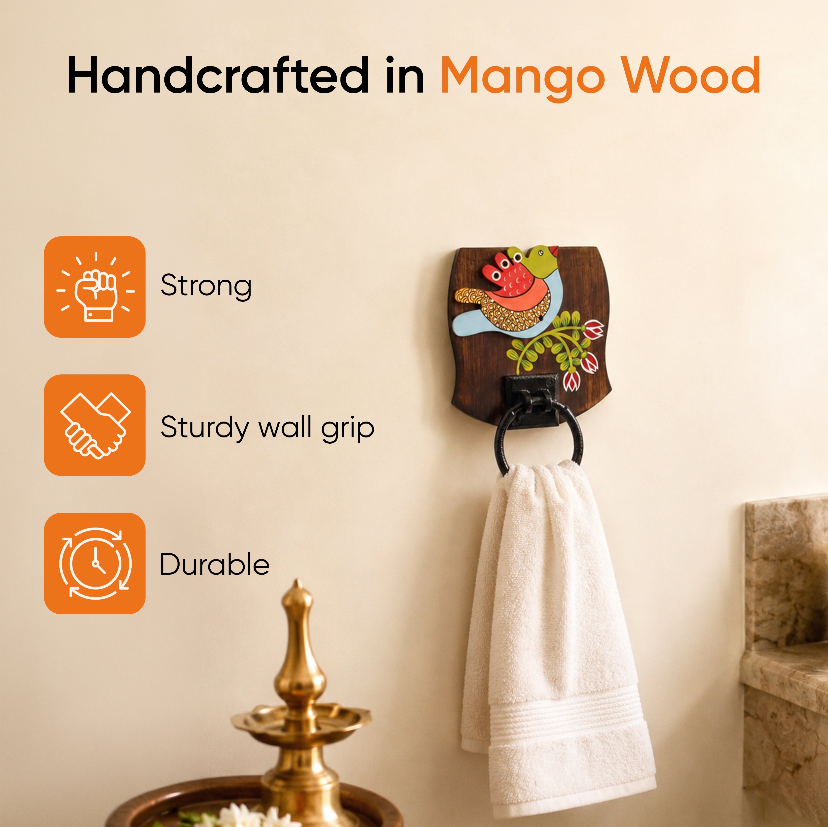 Maina Bath Towel Hanger