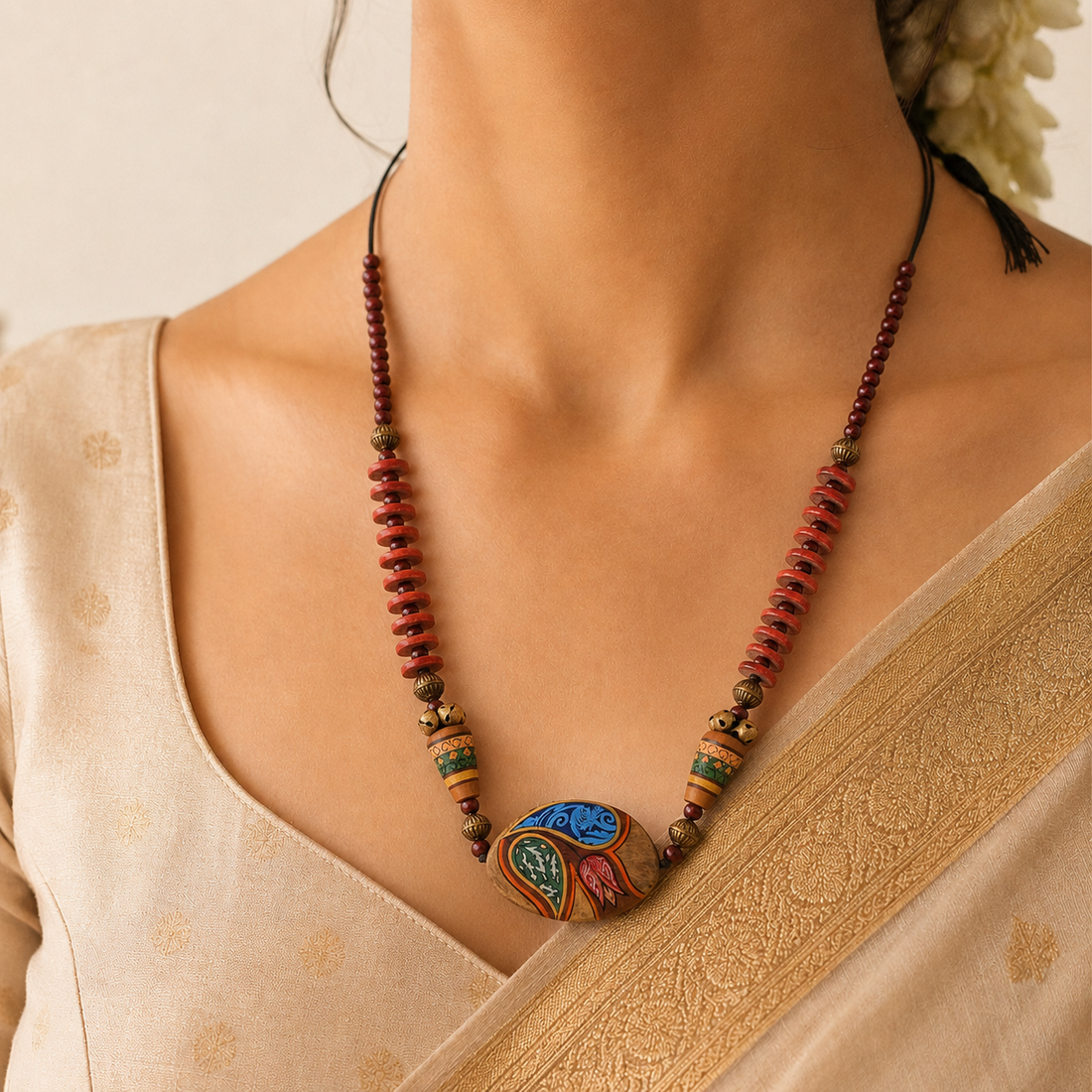 Floral Fire Necklace