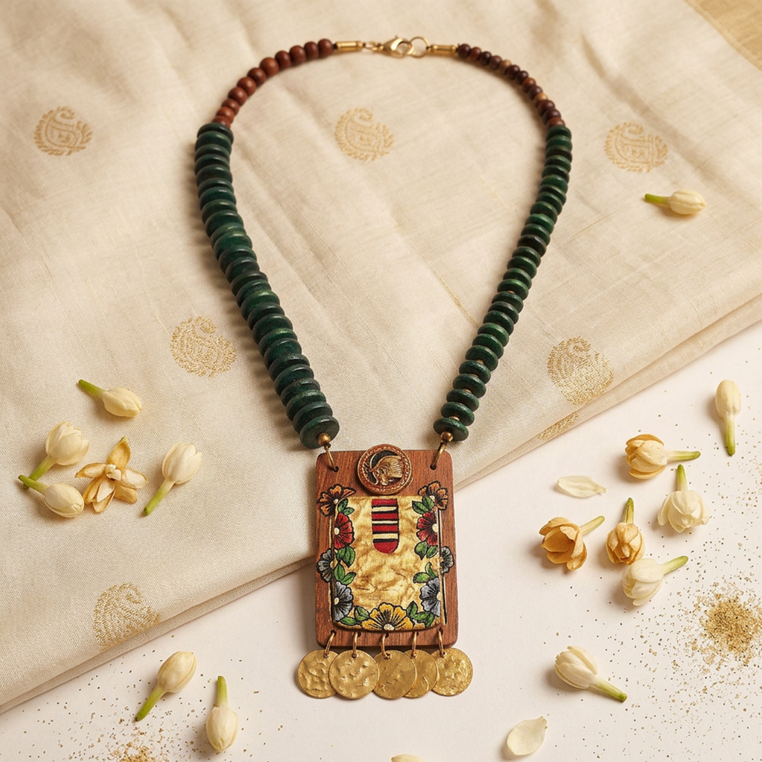 The Princess Hamman' Handcrafted Tribal Dhokra Necklace