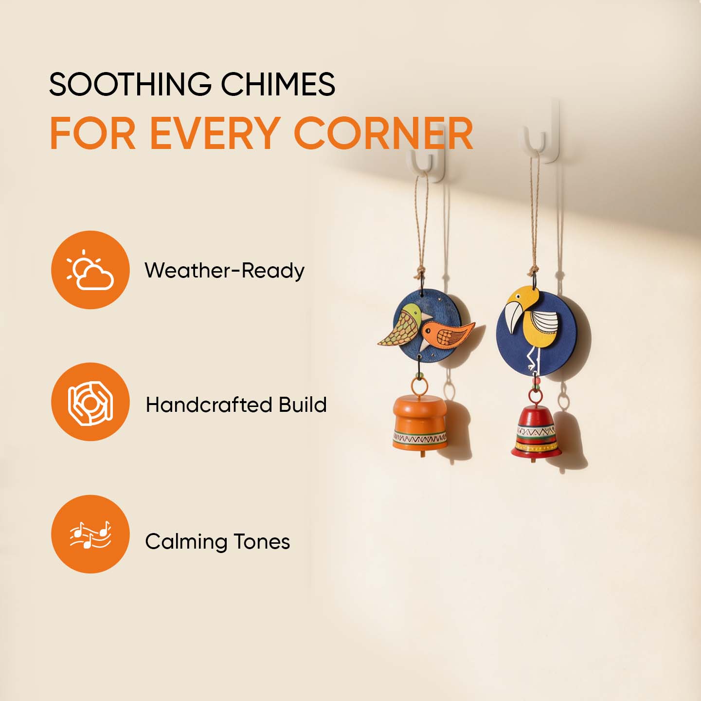 Chirping Melody Bird Wind Chime Set