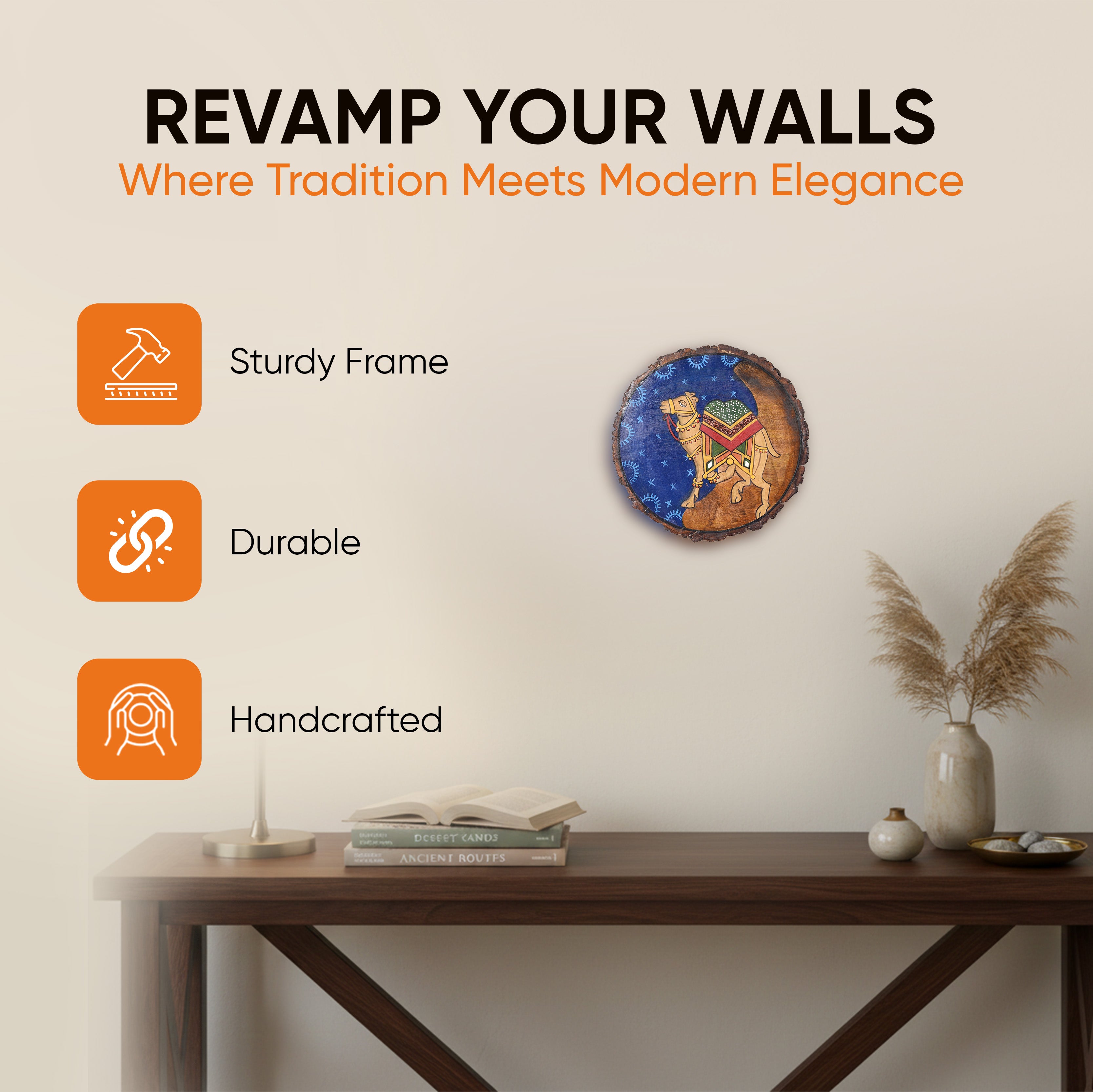 Pichhwai Camel Wall Accent