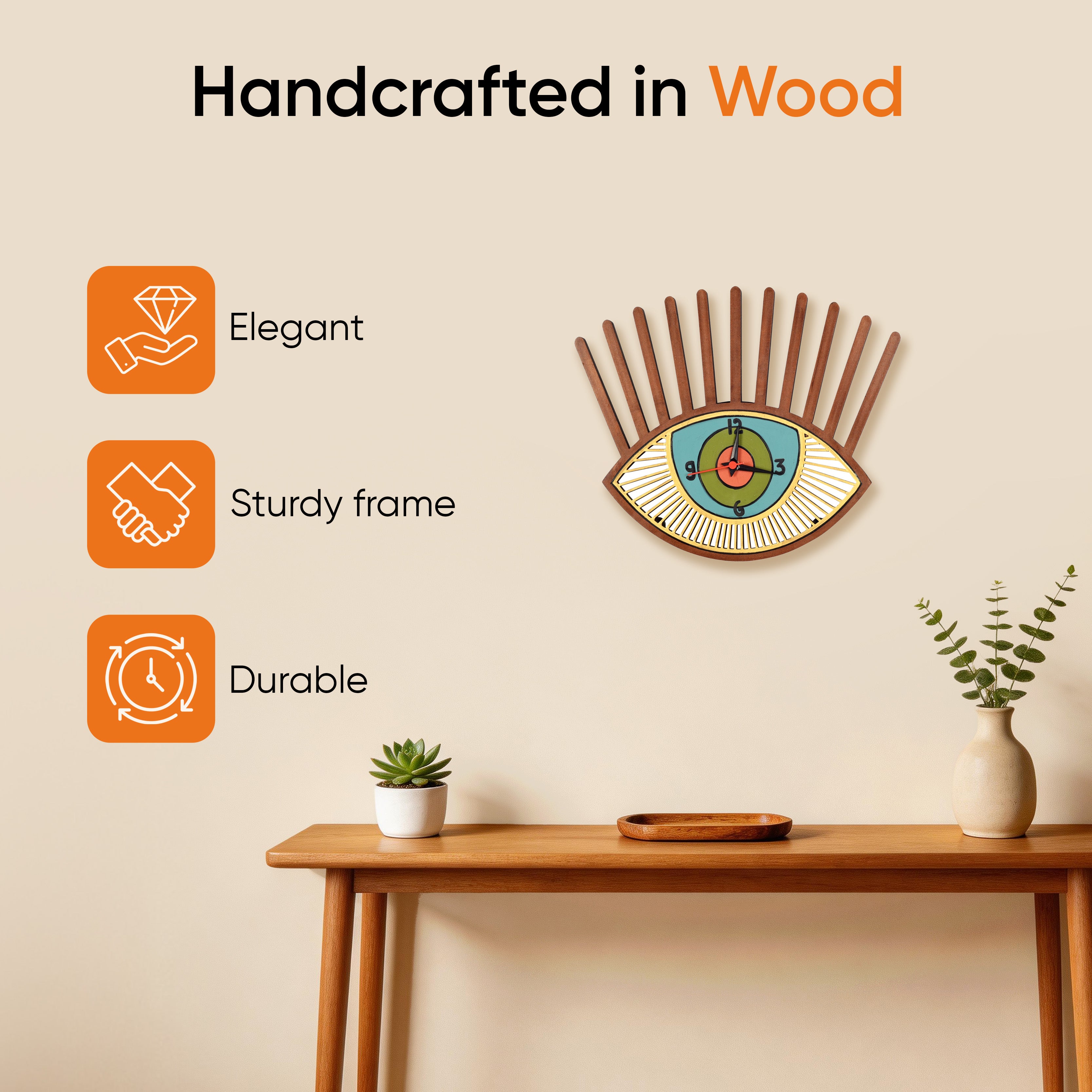 Tranquil Eyes Wall Clock