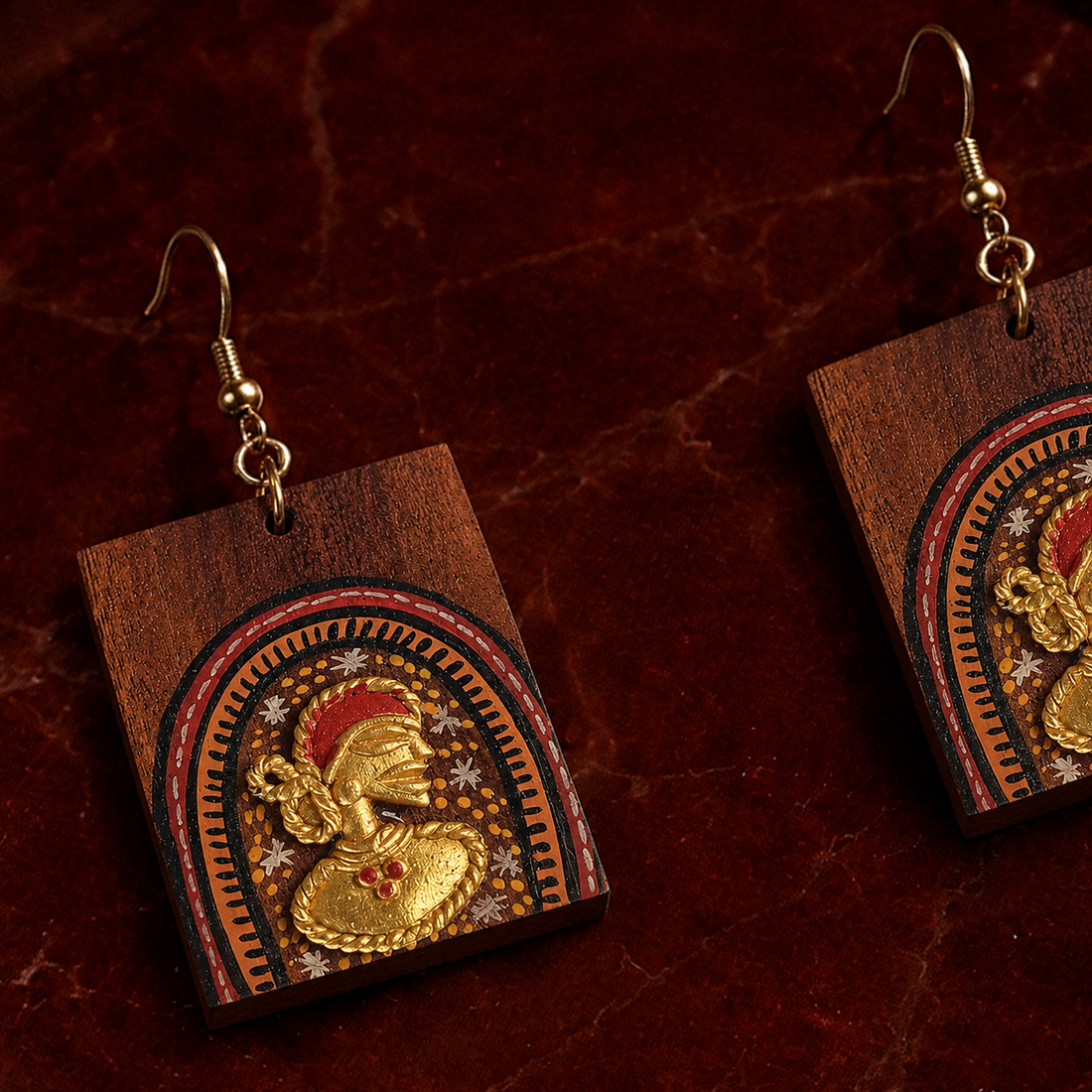 Forest Queen Handcrafted Earrings