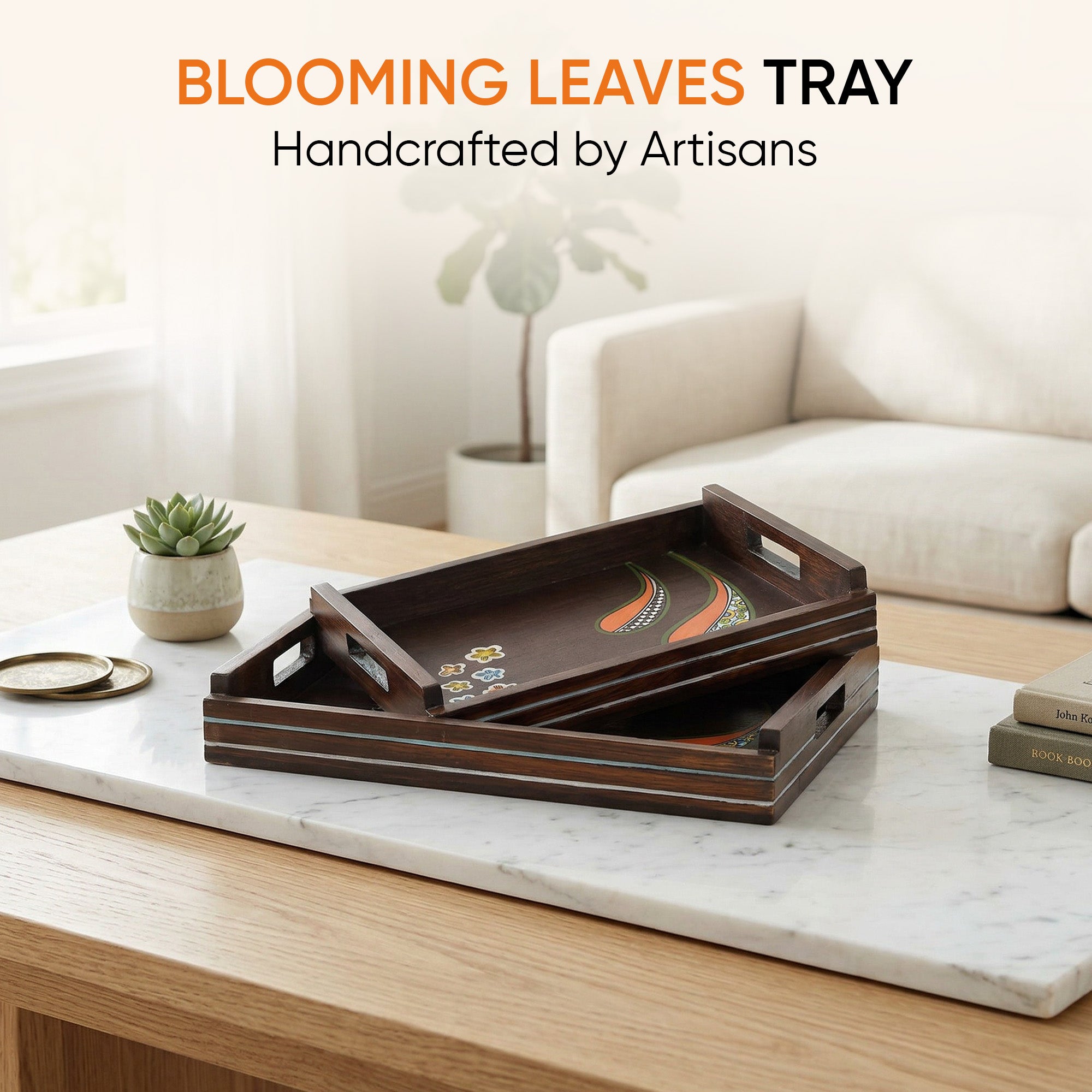 Blooming Leaves Serving Trays S02