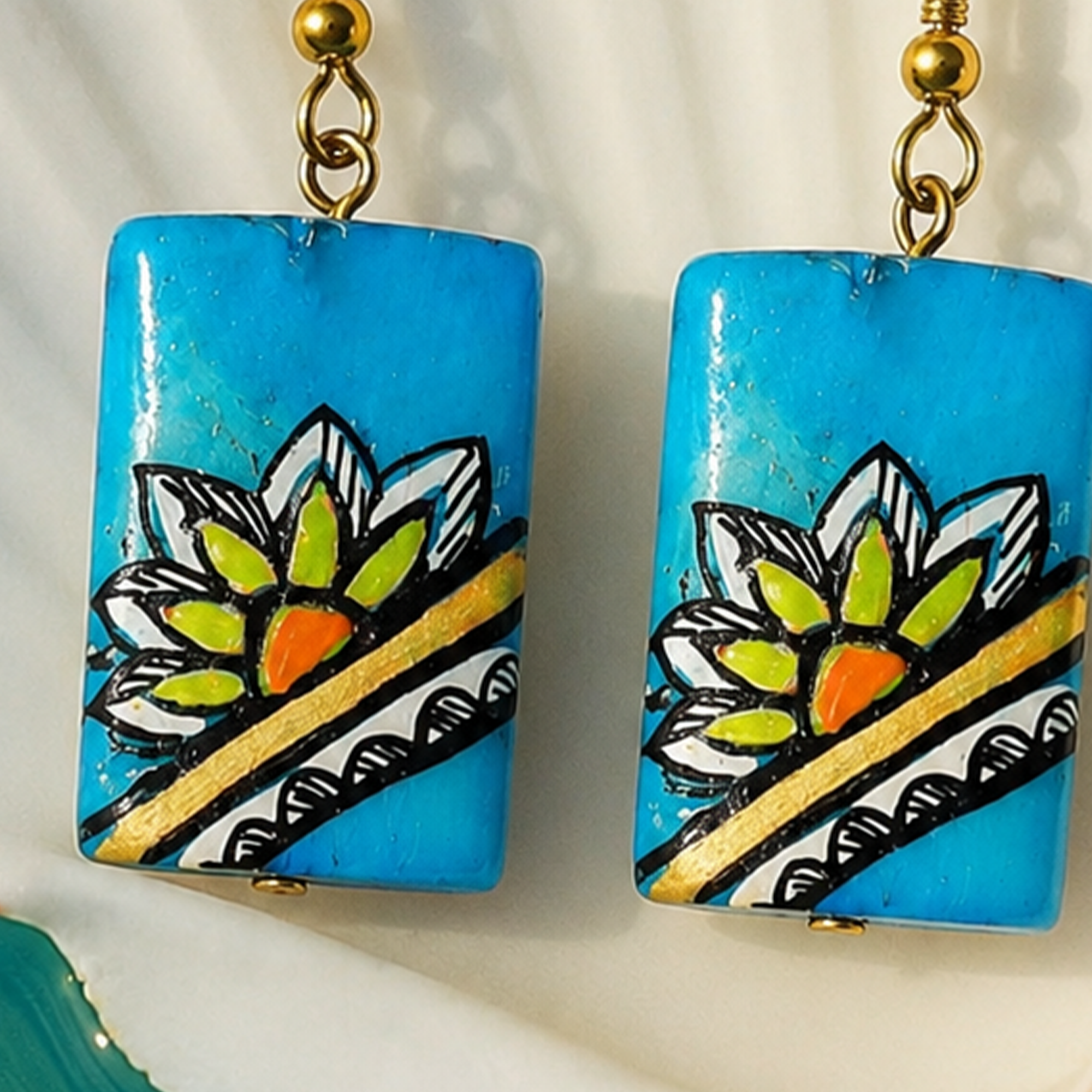 Whimsical Tassel Charms Ethnic Earrings