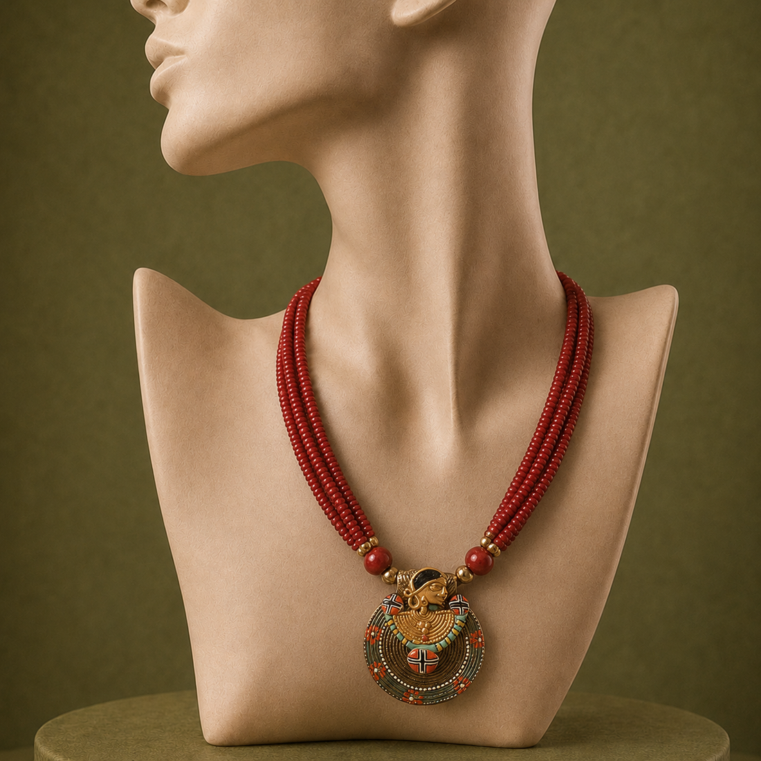 Nomad'S Treasure Trove Lariat Handcrafted Ethnic Necklace
