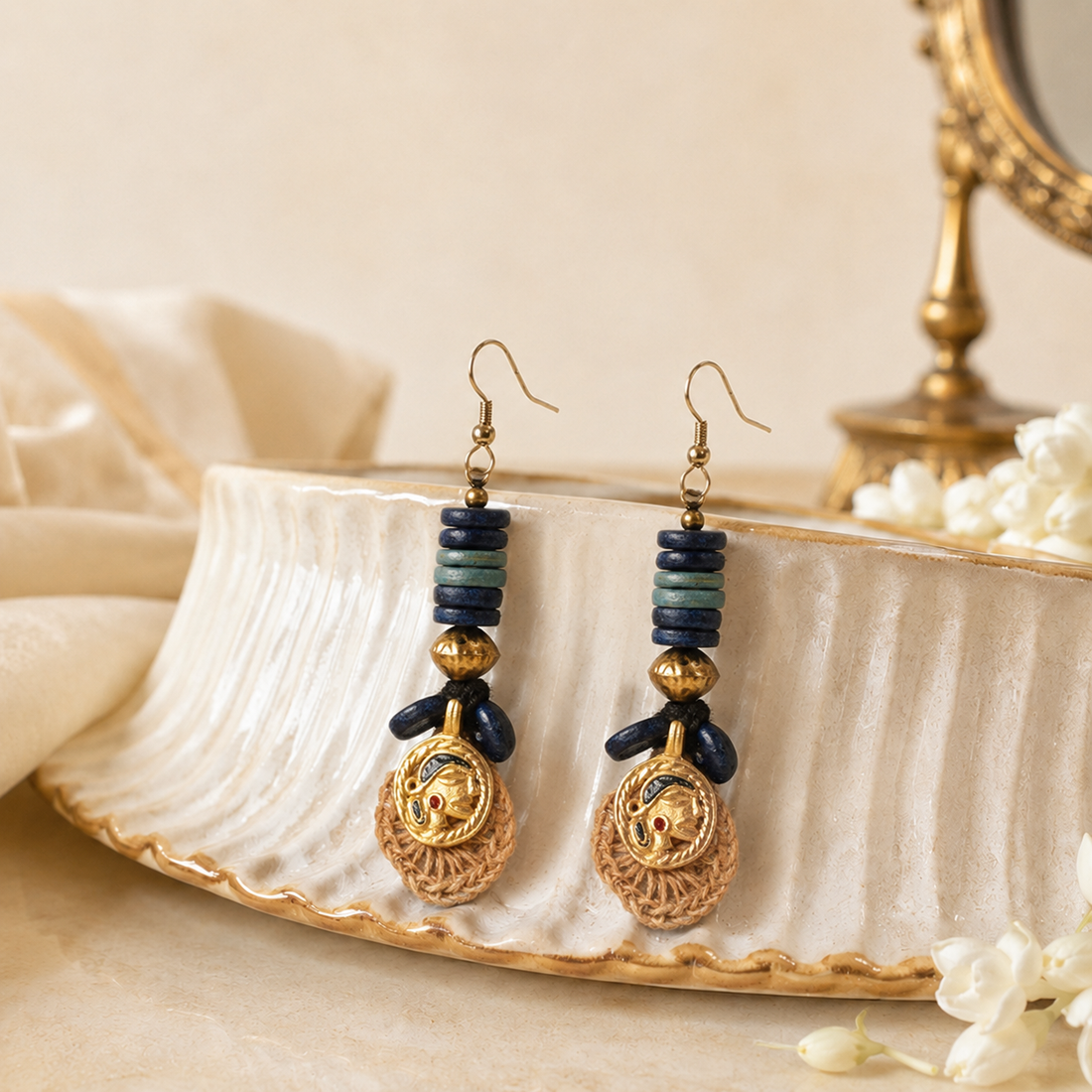 The Queens Loop Handcrafted Earrings