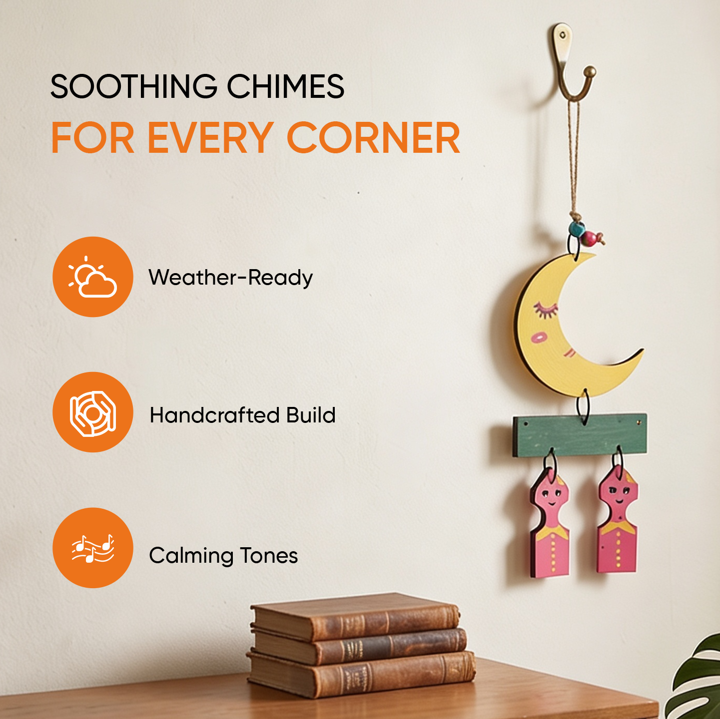Moony Brothers Wind Chimes (15x4.5)