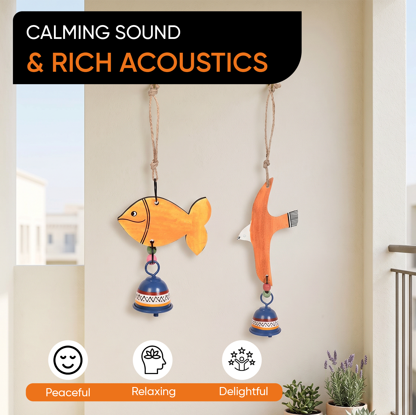 Ocean & Sky Harmony Wind Chime Set