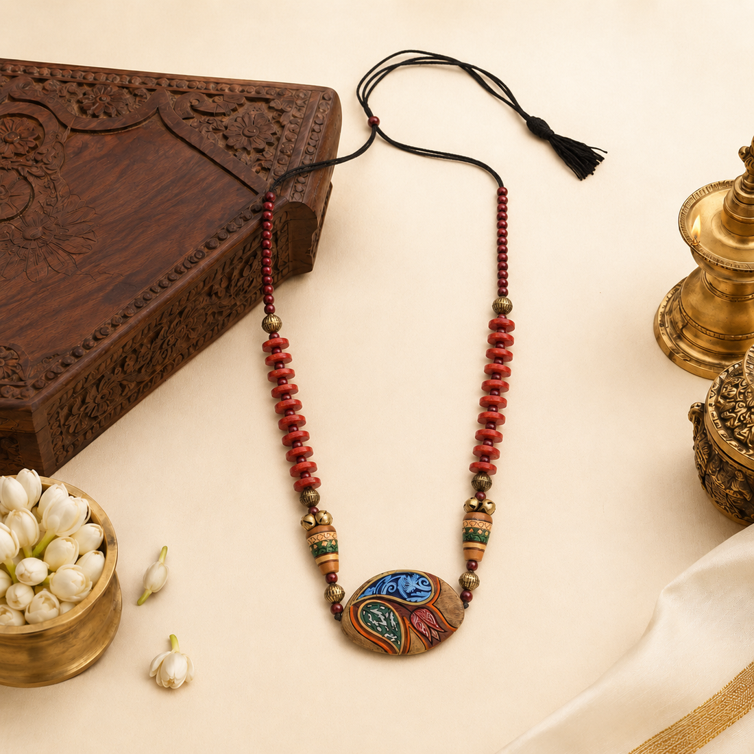 Floral Fire Necklace