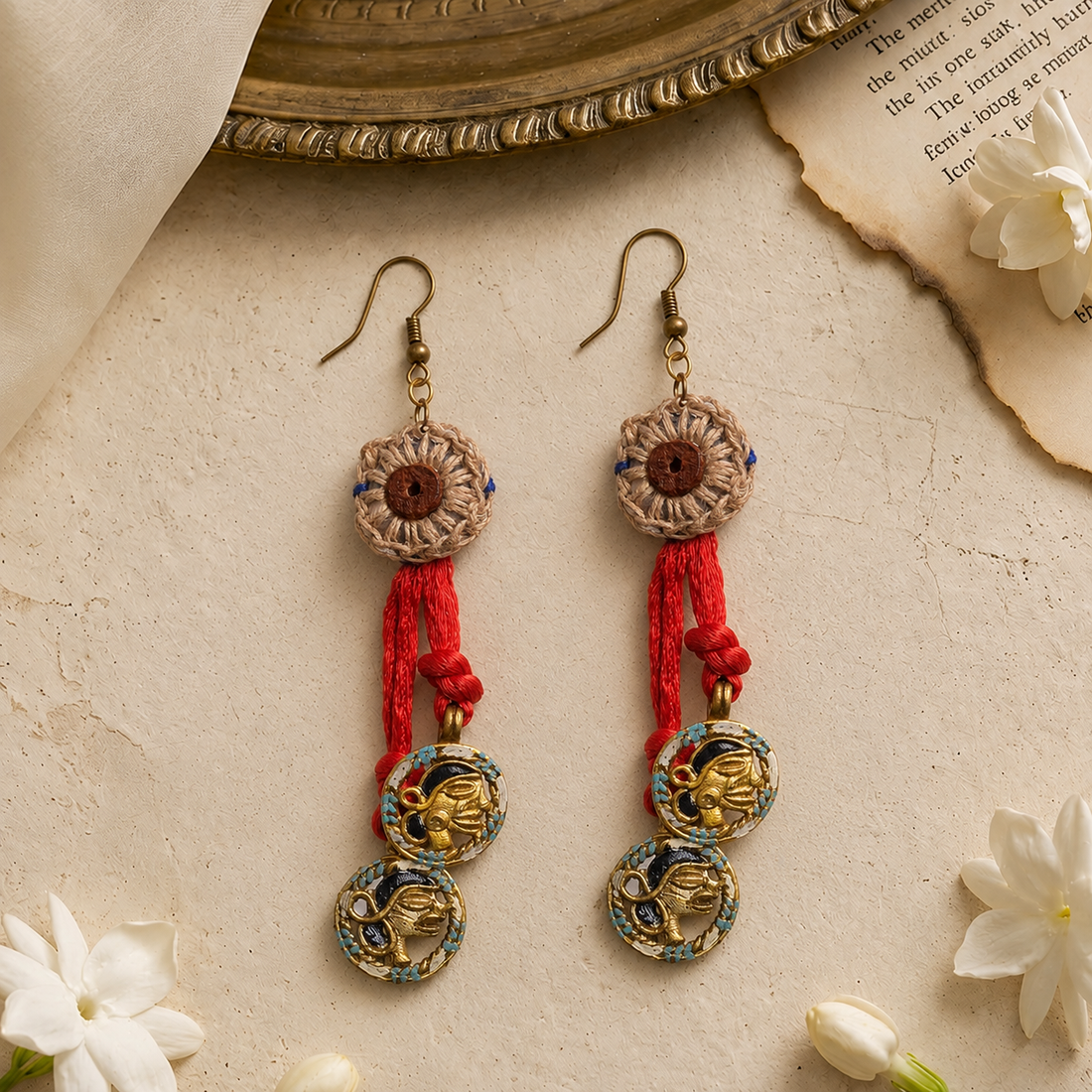 Rustic Glam: Handcrafted Wooden Earrings