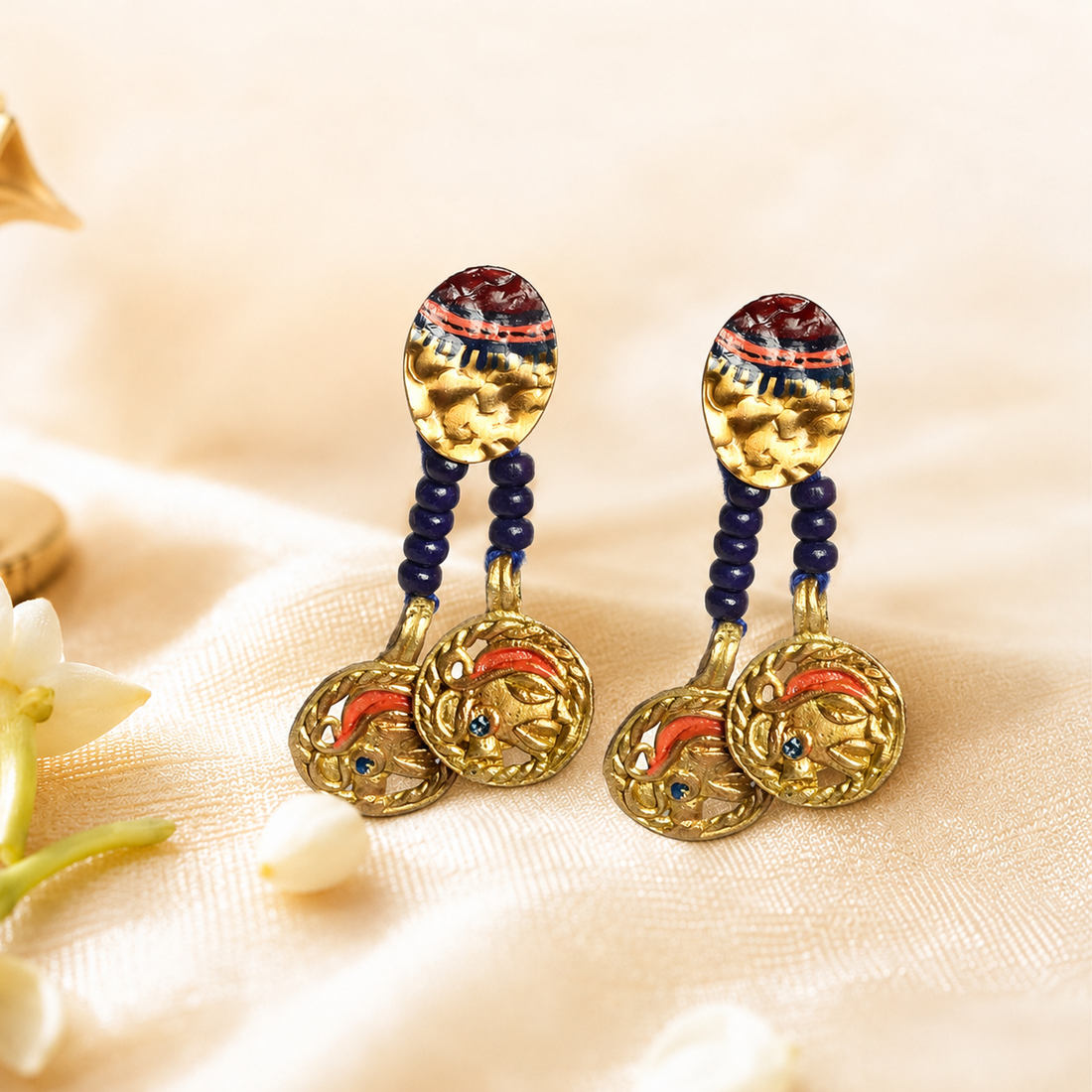 Queens Twins Handcrafted Tribal Earrings