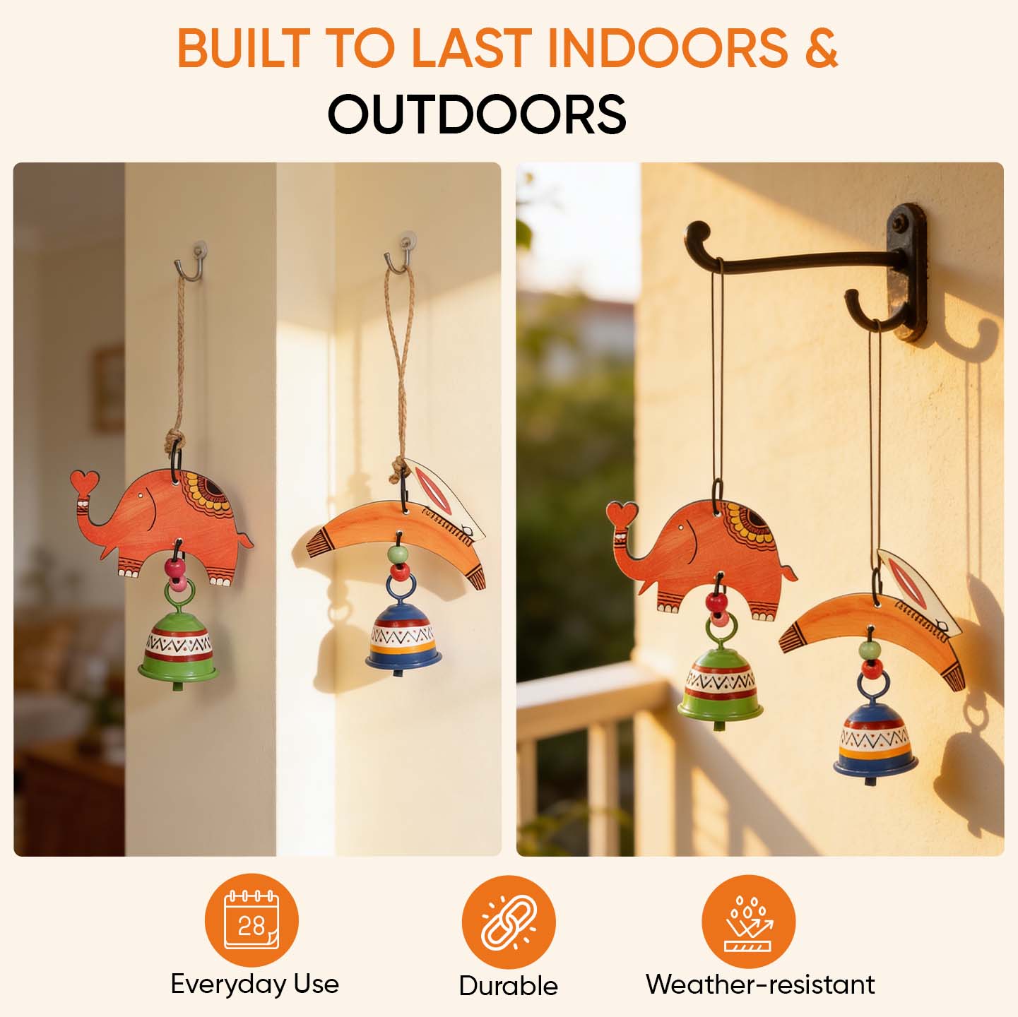 Elephant & Toucan Harmony Wind Chime Set