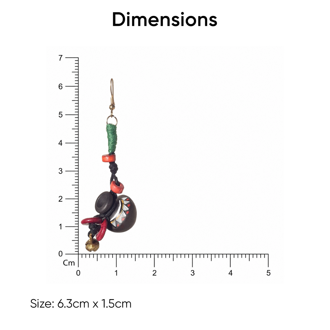 Tribal Terracotta Danglers