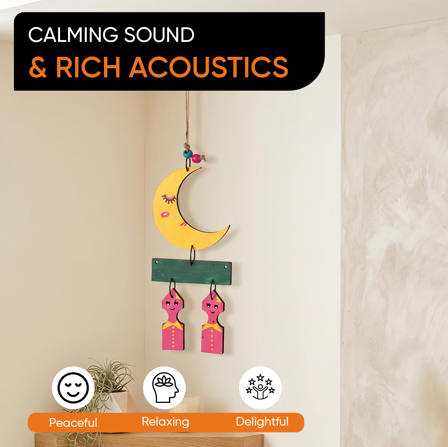 Moony Brothers Wind Chimes (15x4.5)