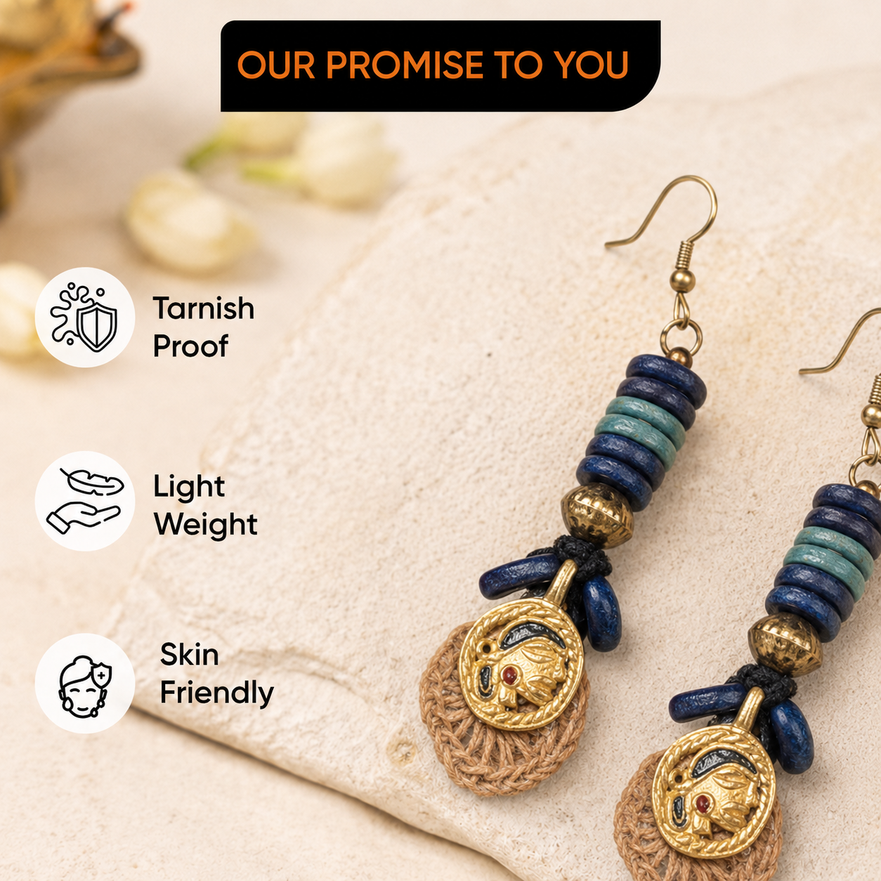 The Queens Loop Handcrafted Earrings