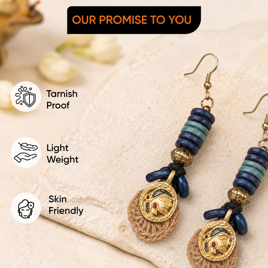 The Queens Loop Handcrafted Earrings