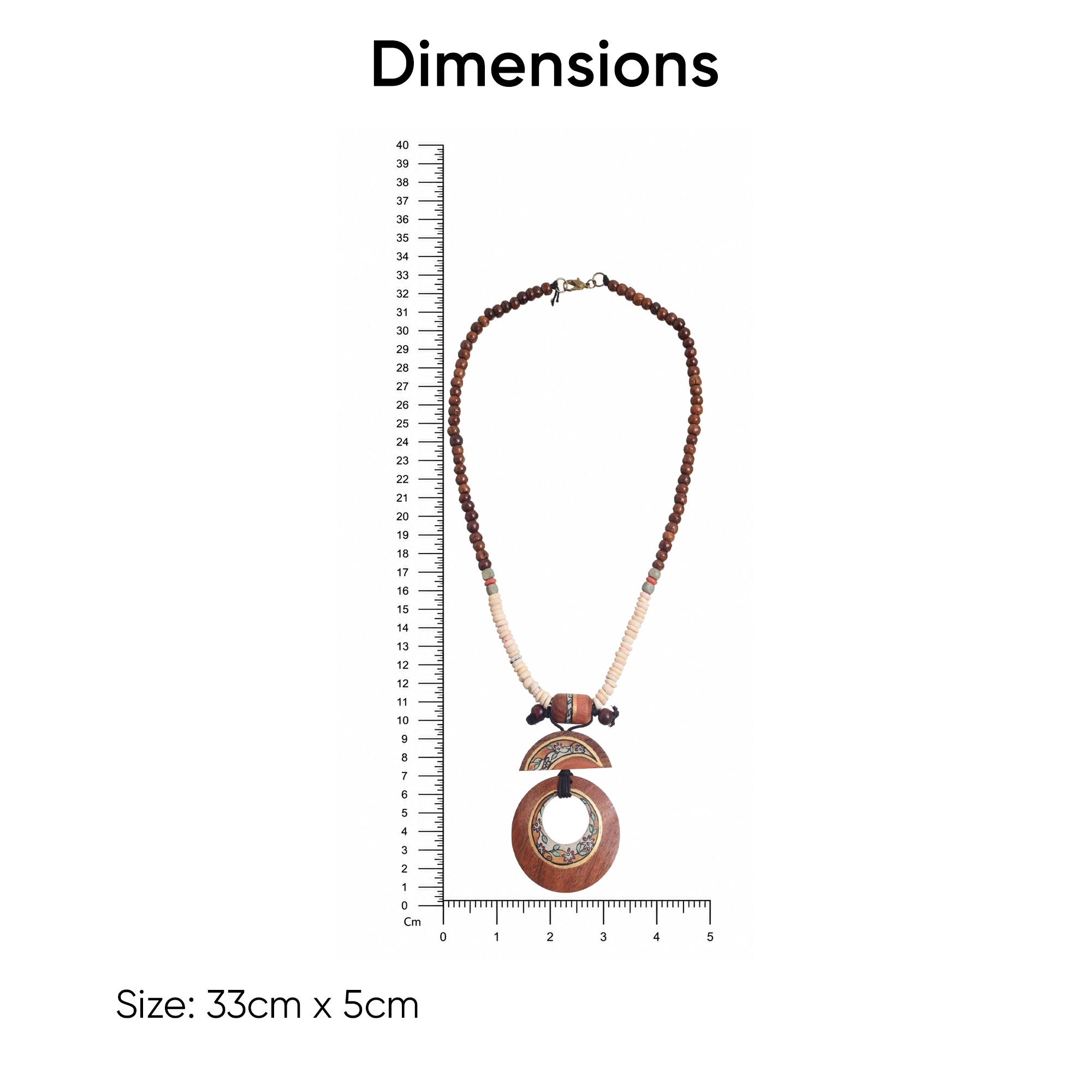 Whimsical Woodland Pendant Handcrafted Ethnic Necklace