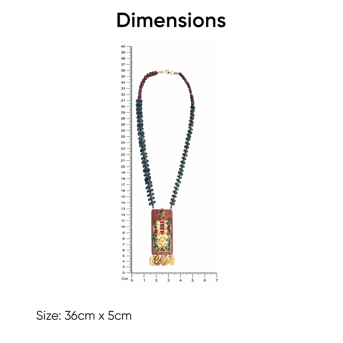 The Princess Hamman' Handcrafted Tribal Dhokra Necklace