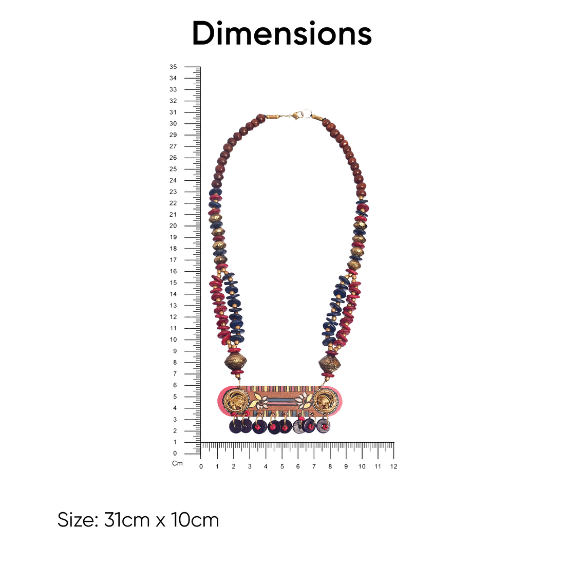 The Wise' Handcrafted Tribal Dhokra Necklace