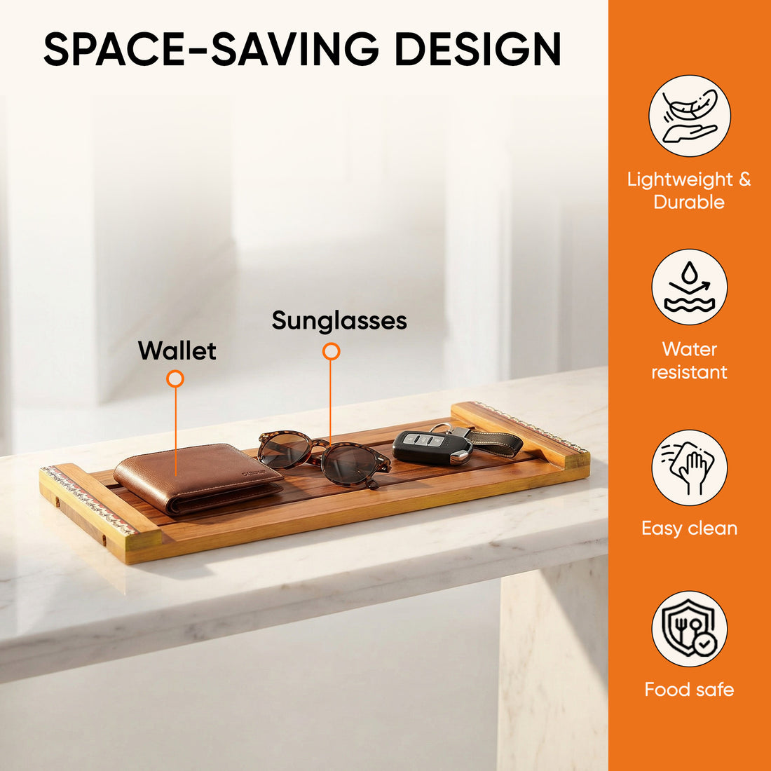Artisanal Mosiac Wooden Tray