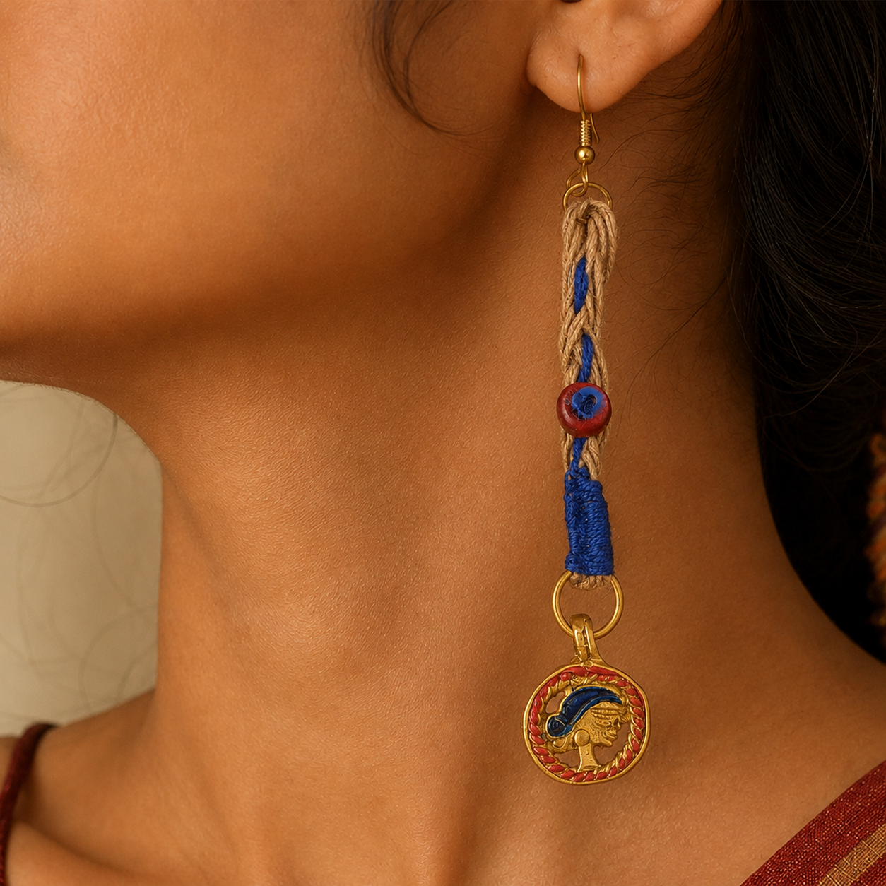 Queen's Drop Tribal Handcrafted Earrings