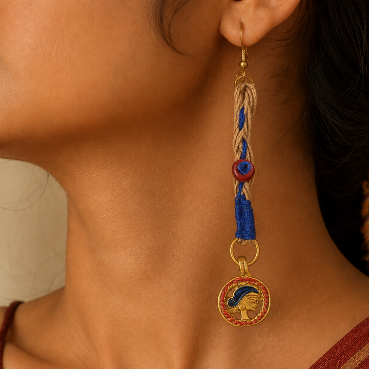 Queen's Drop Tribal Handcrafted Earrings