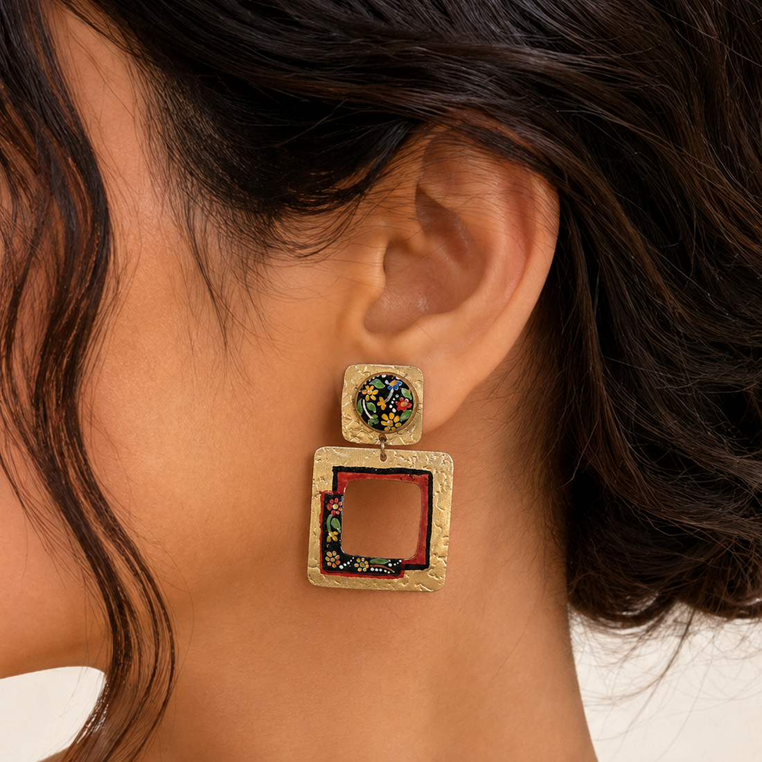 Golden Petal Earrings