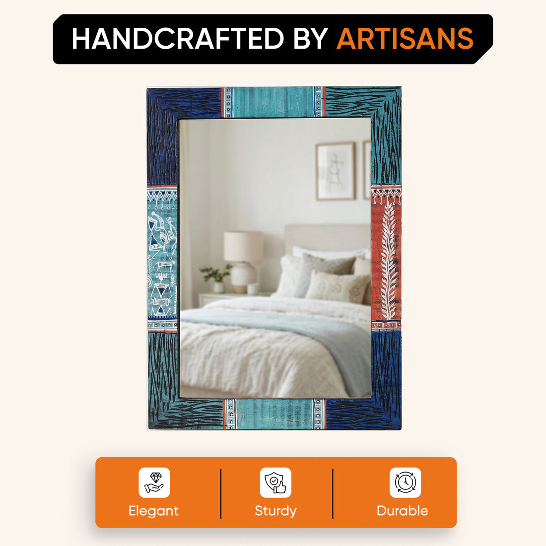 Cultural Reflections Wooden Mirror
