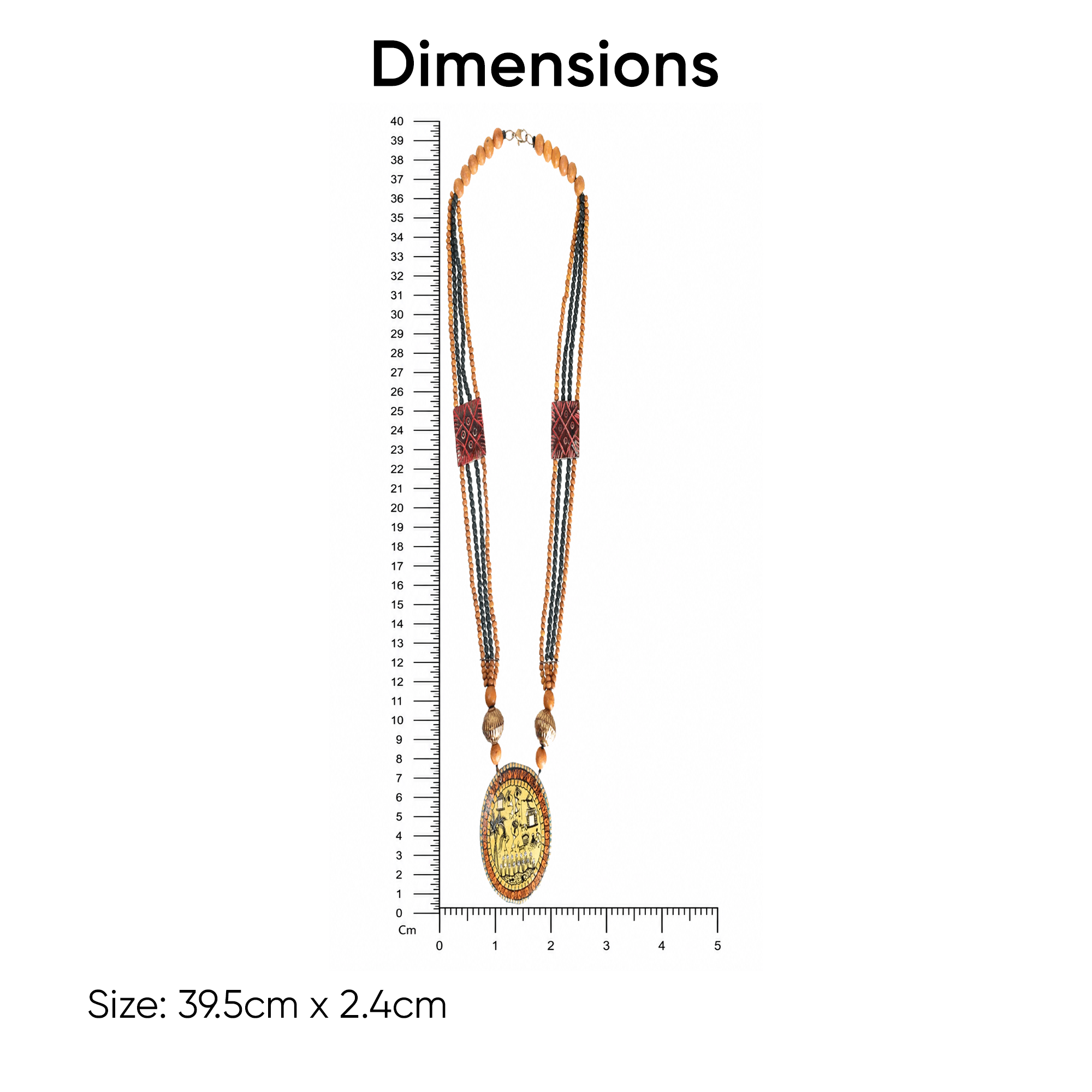 Zuri Tribal Art Necklace