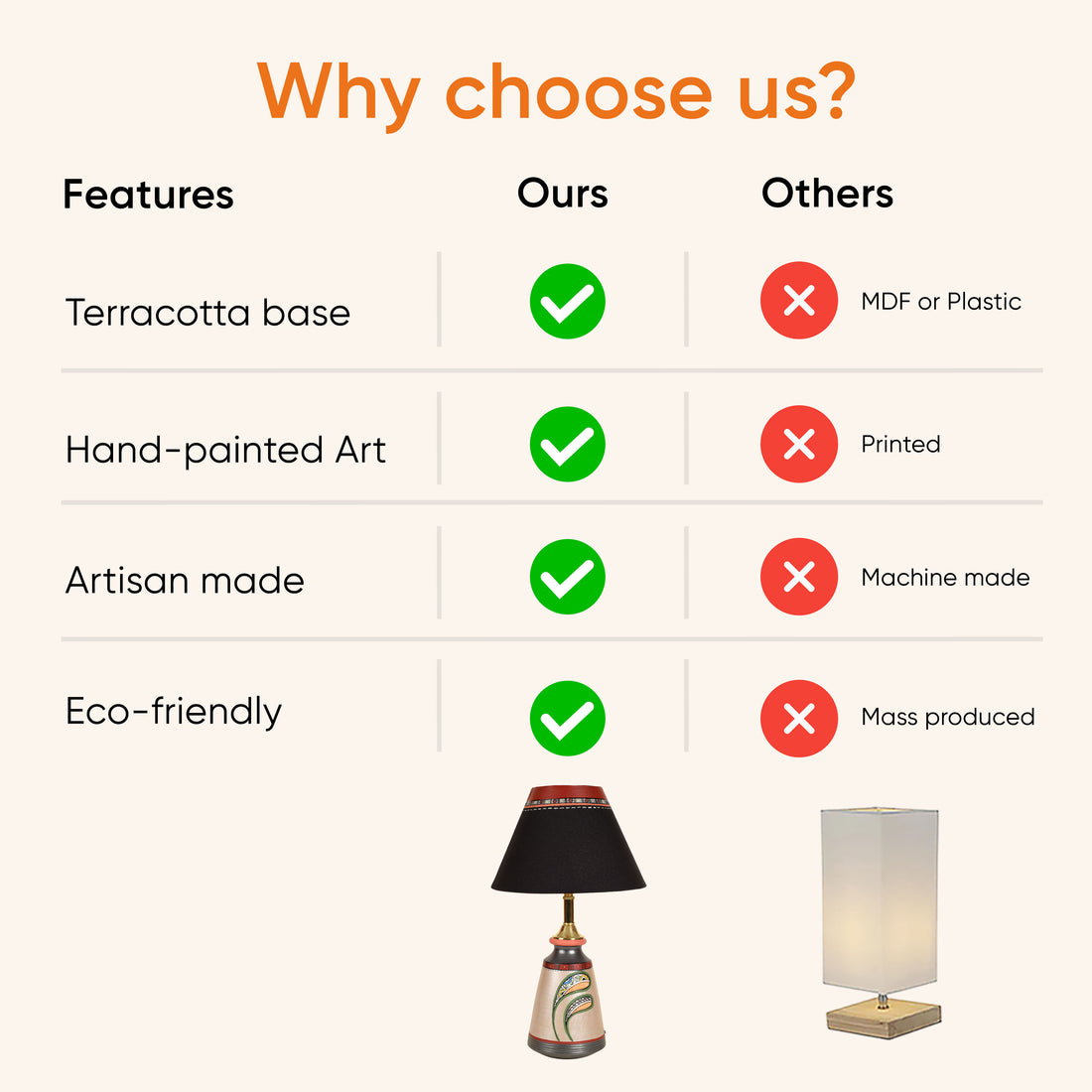 Pearly Leaf Earthen Lamp with Black Shade (16x4.1")