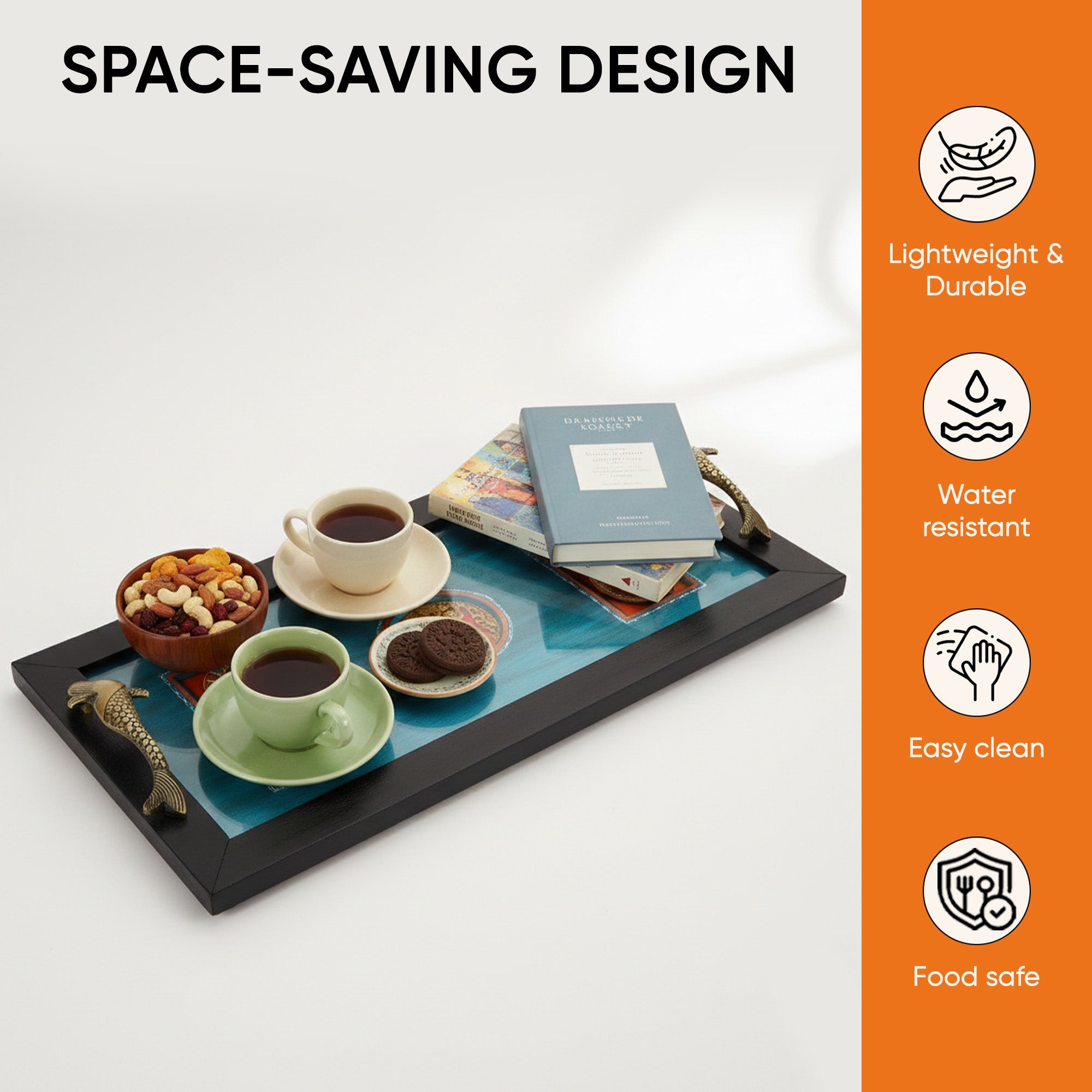 Peacock Elegance Tray