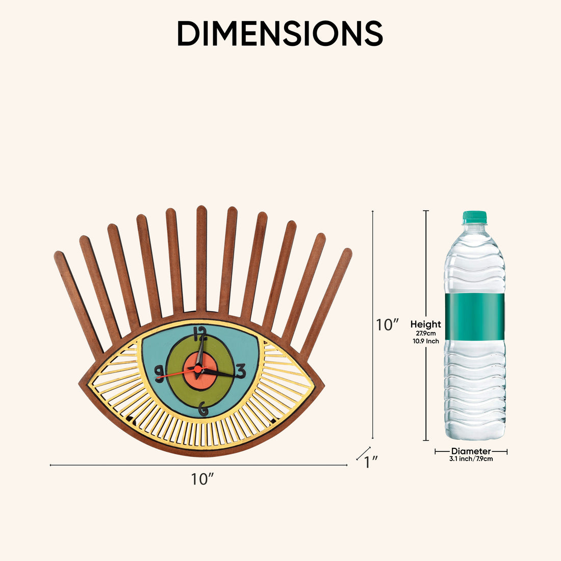 Tranquil Eyes Wall Clock