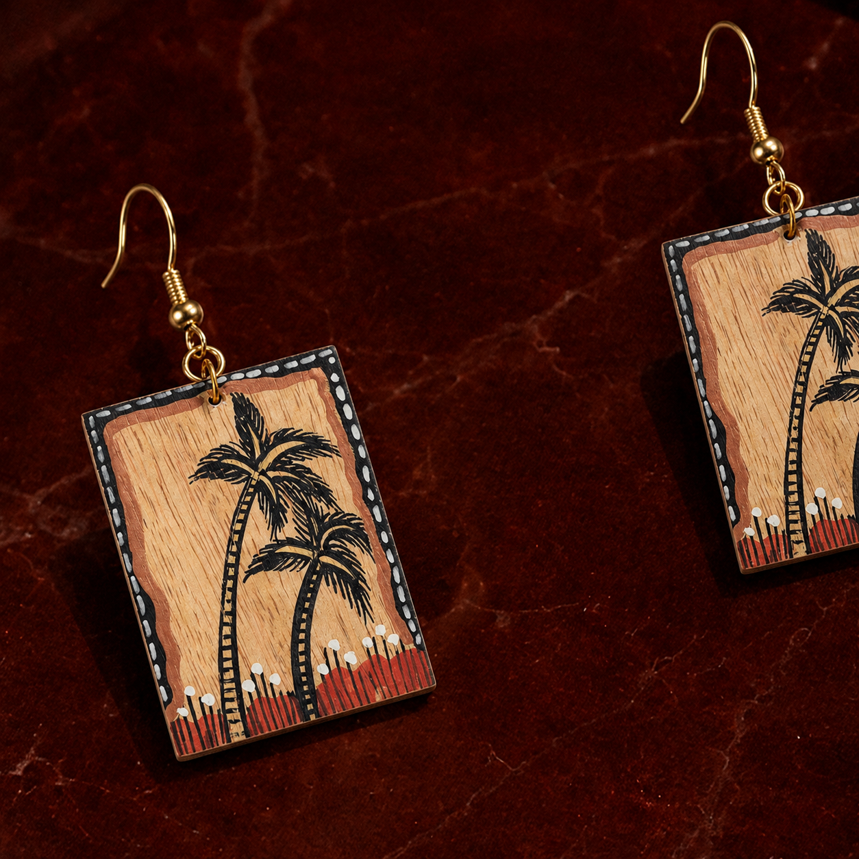 The Palms Handcrafted Tribal Earrings
