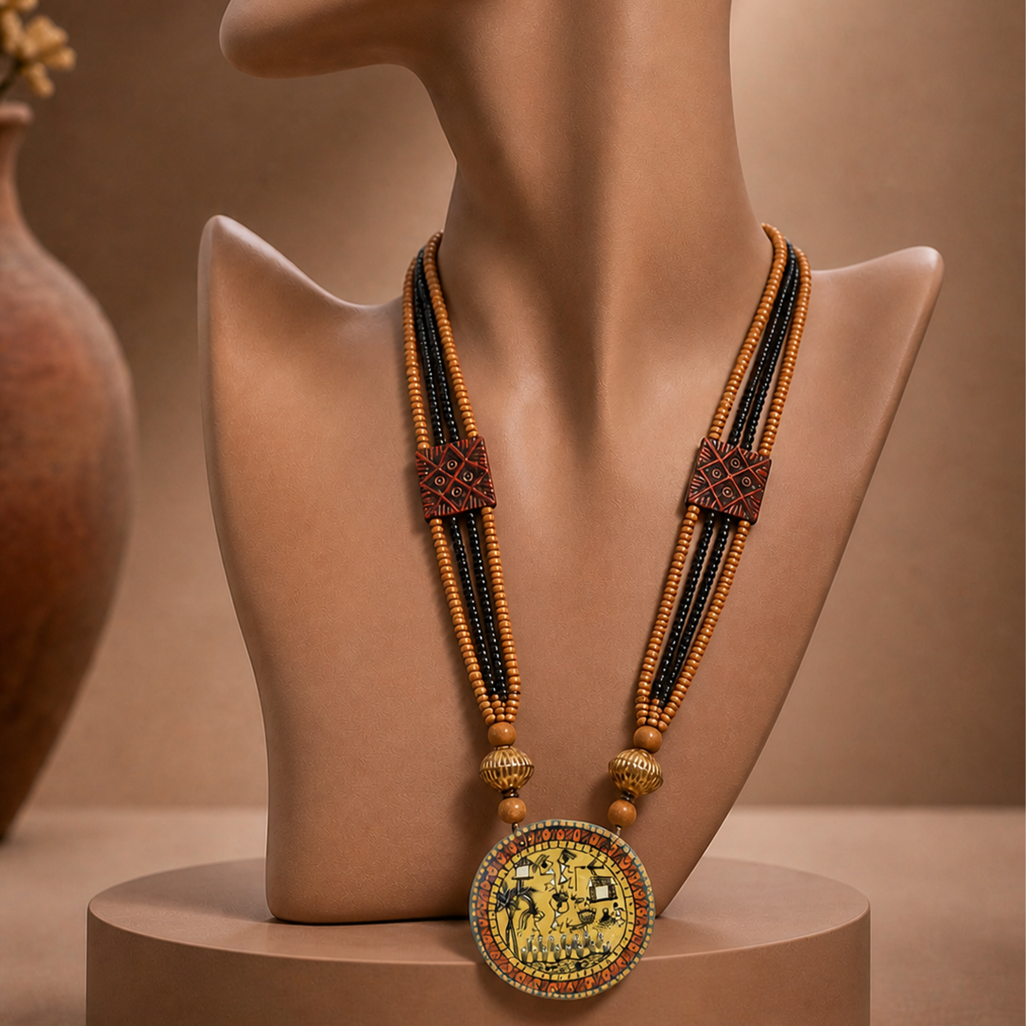 Zuri Tribal Art Necklace