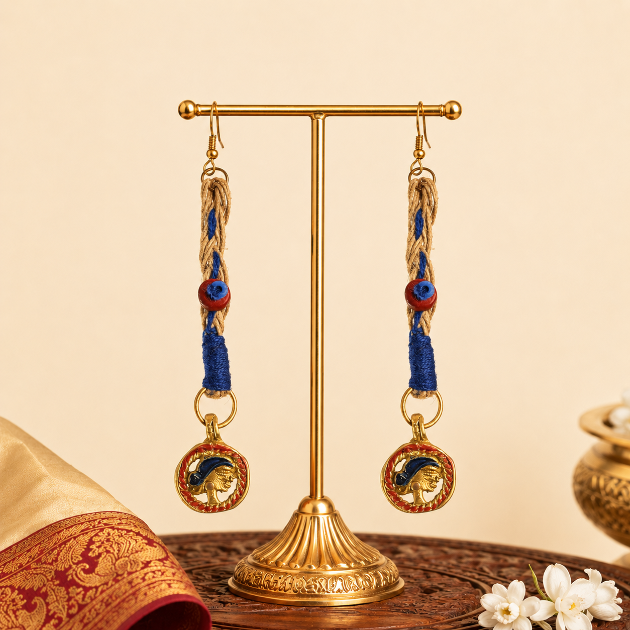 Queen's Drop Tribal Handcrafted Earrings