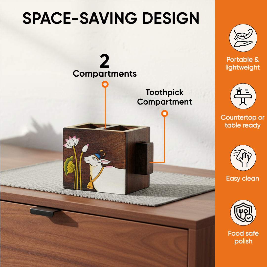 Pichhwai Leela Cutlery Holder