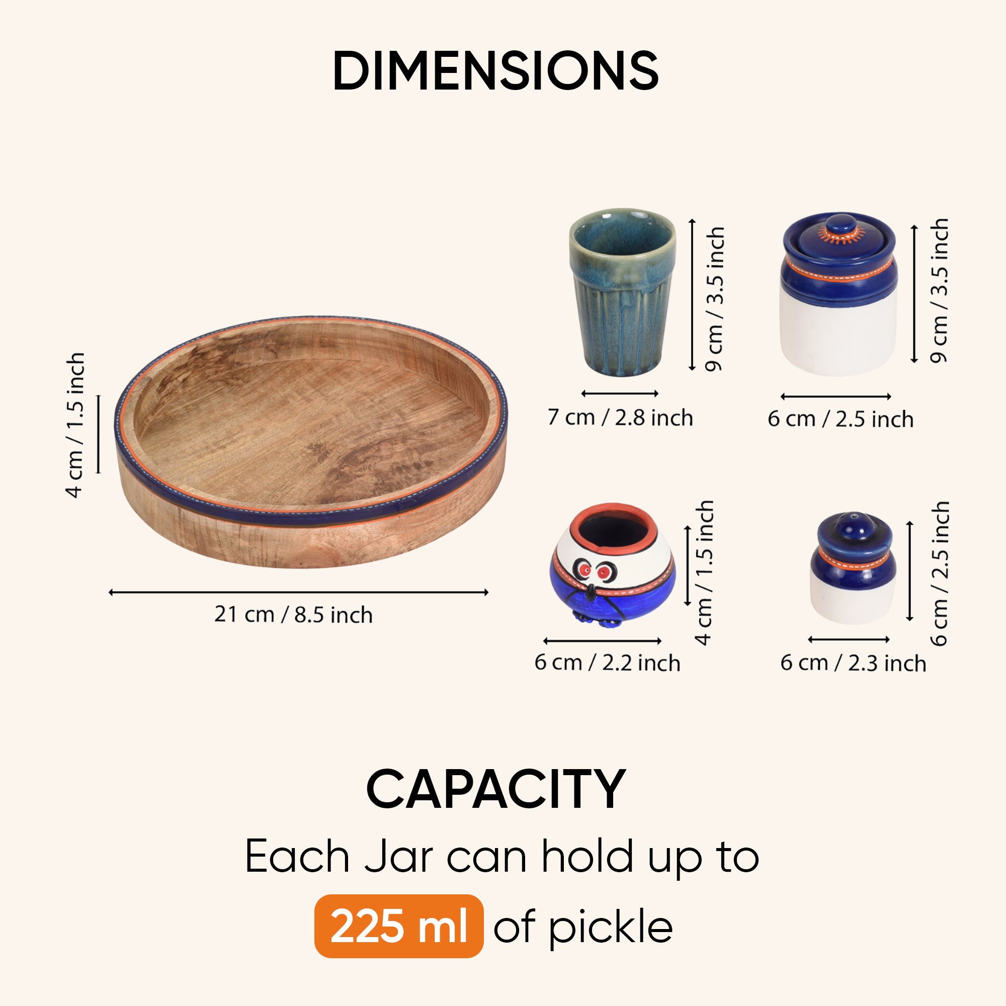 Pickle Pallet Set W/Tray
