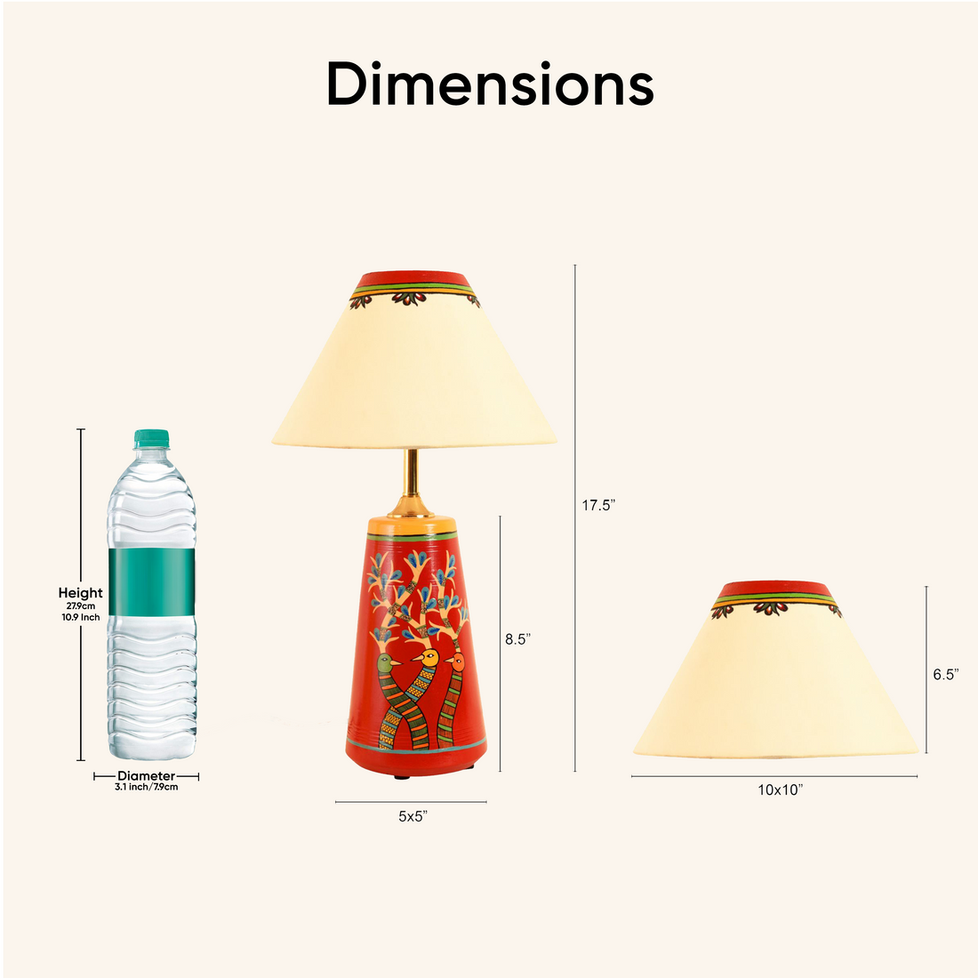 Chirping Birds Pyramid table Lamp