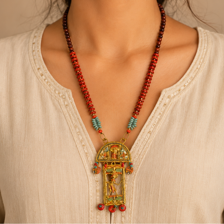 The Royal Cortege Handcrafted Tribal Necklace