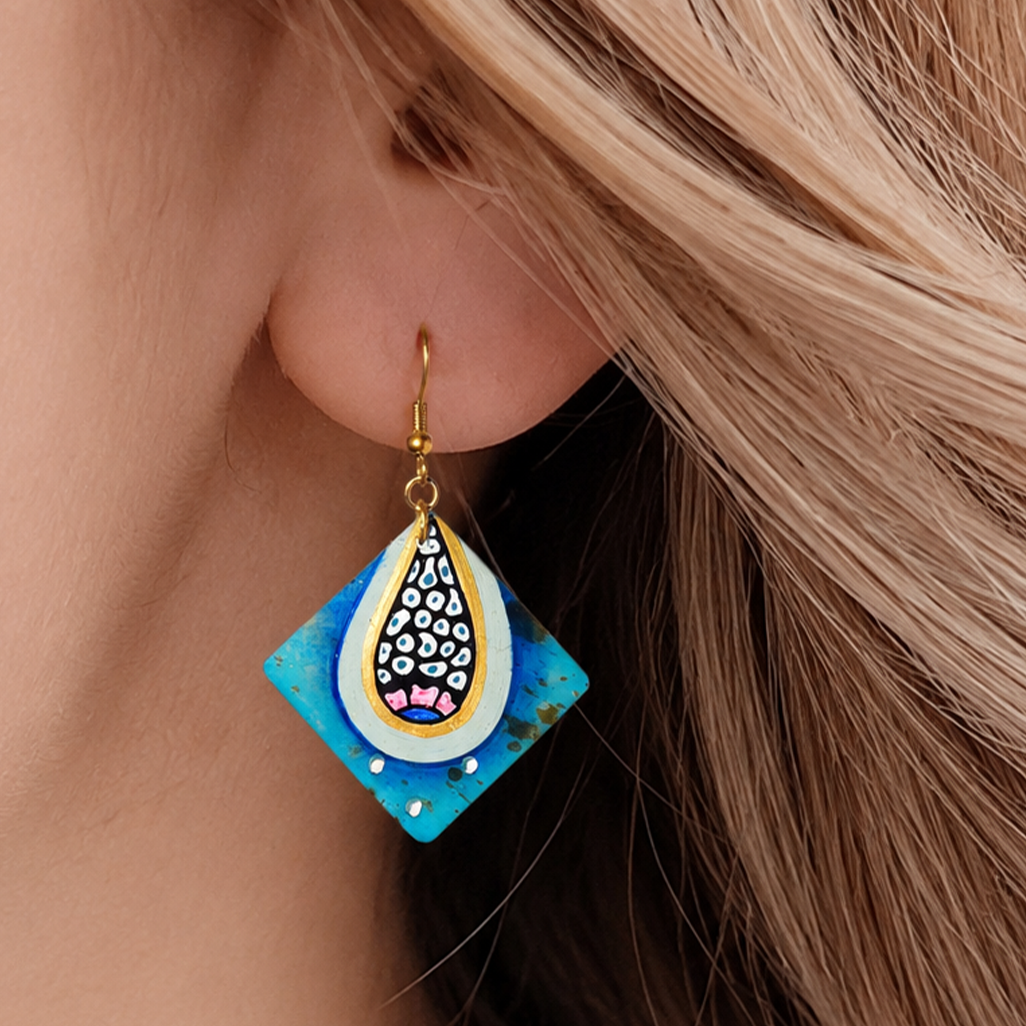 Tribal Kaleidoscope Dangles