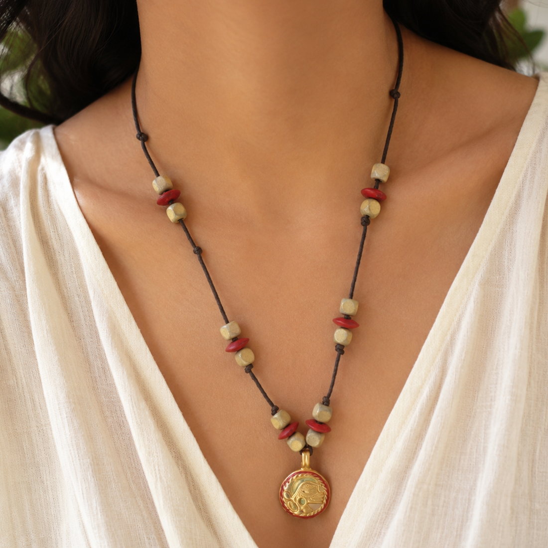 The Solo Queen Handcrafted Tribal Necklace