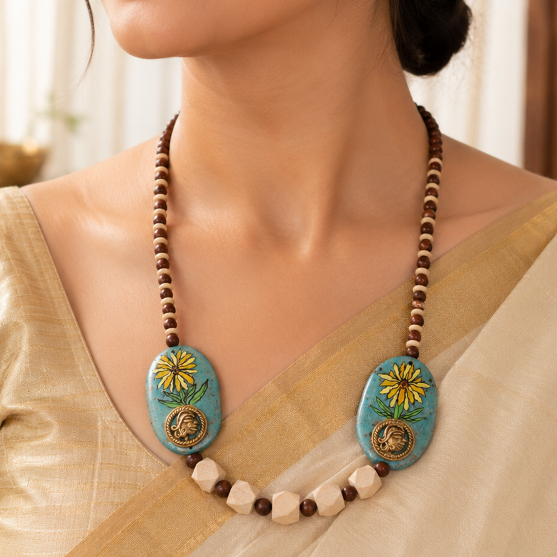 Enchanted Talisman Necklace Handcrafted Ethnic Necklace