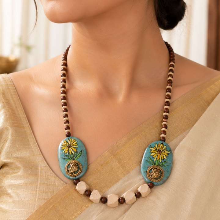 Enchanted Talisman Necklace Handcrafted Ethnic Necklace