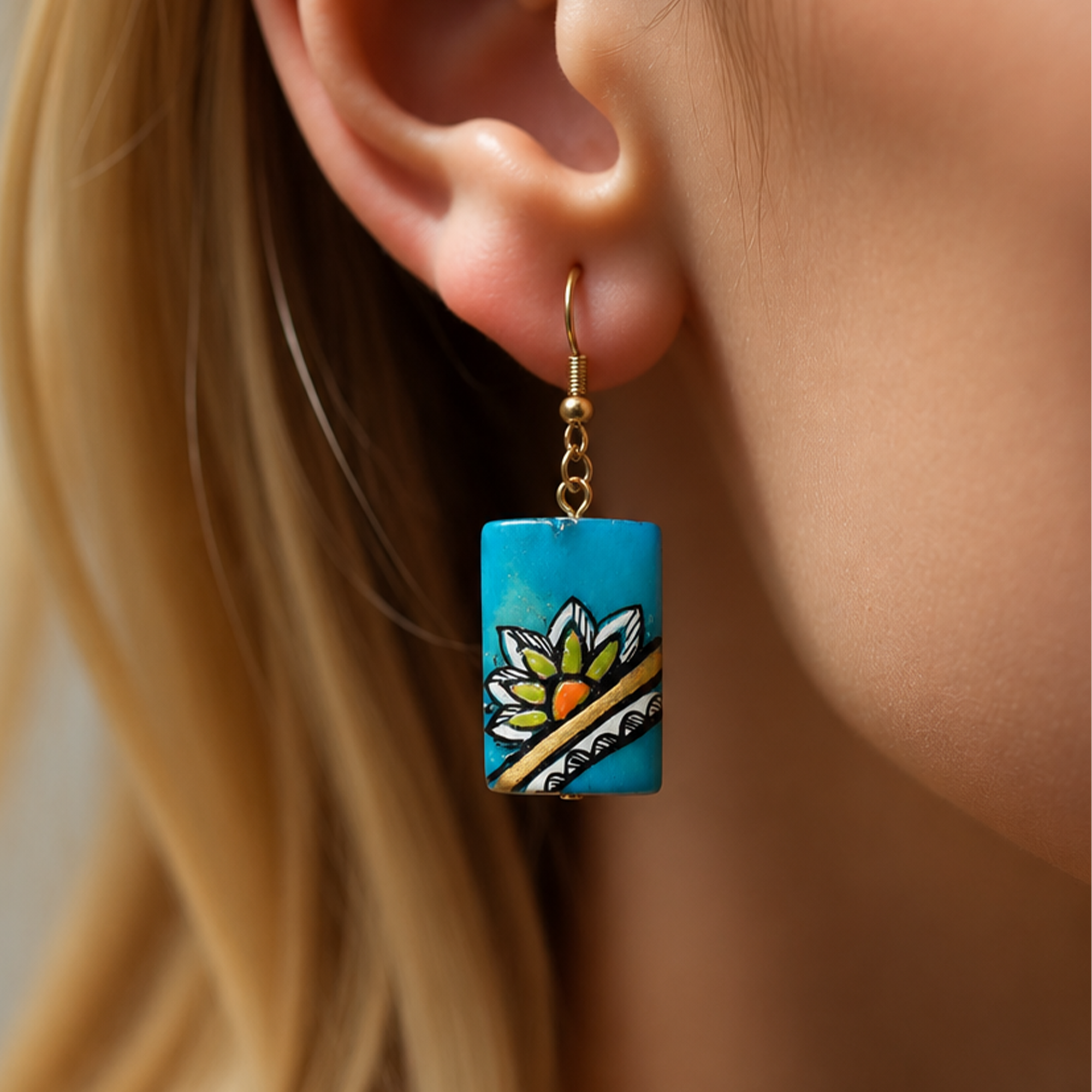 Whimsical Tassel Charms Ethnic Earrings