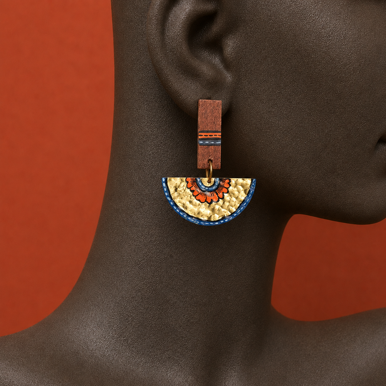 The Majestic Moon Handcrafted Tribal Earrings