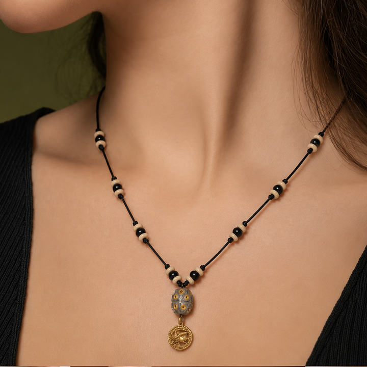 Whimsical Woodland Collar Handcrafted Ethnic Necklace