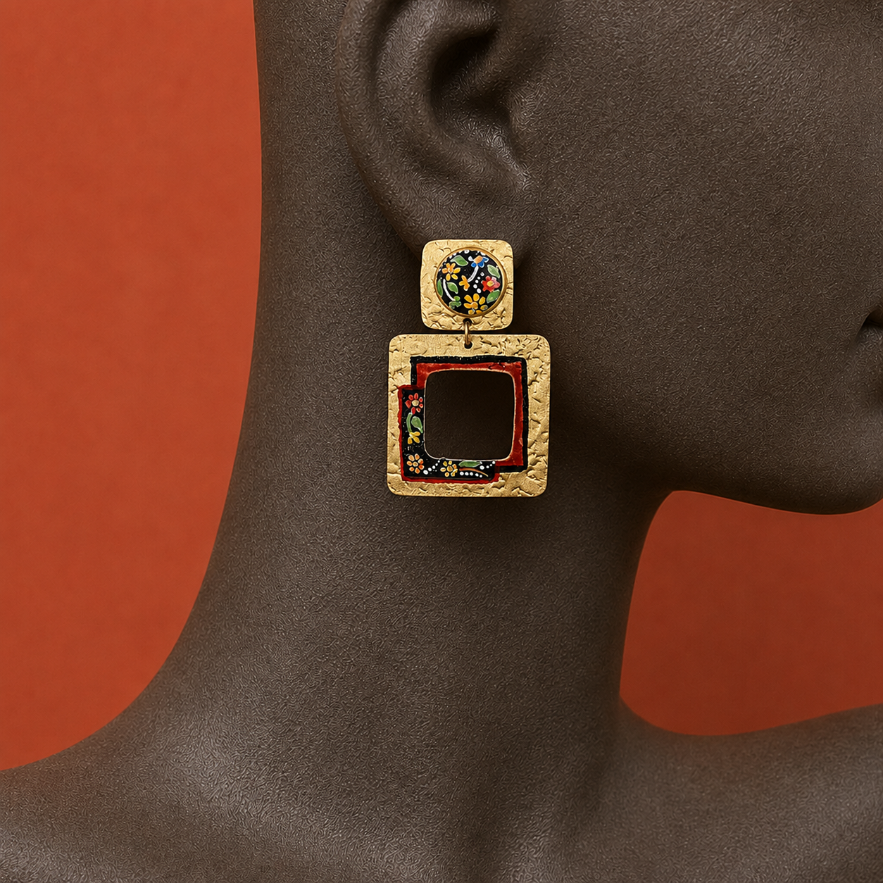 Golden Petal Earrings